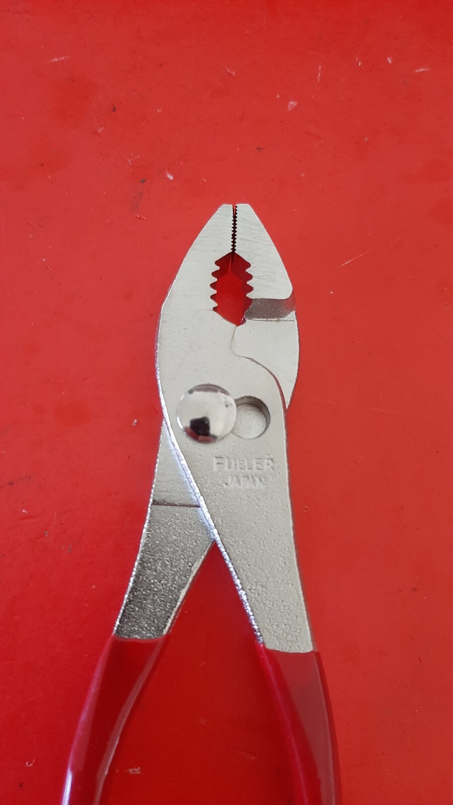 NOS Fuller 6.5″ Slip Joint Pliers Made in Japan Red Handle New old stock
