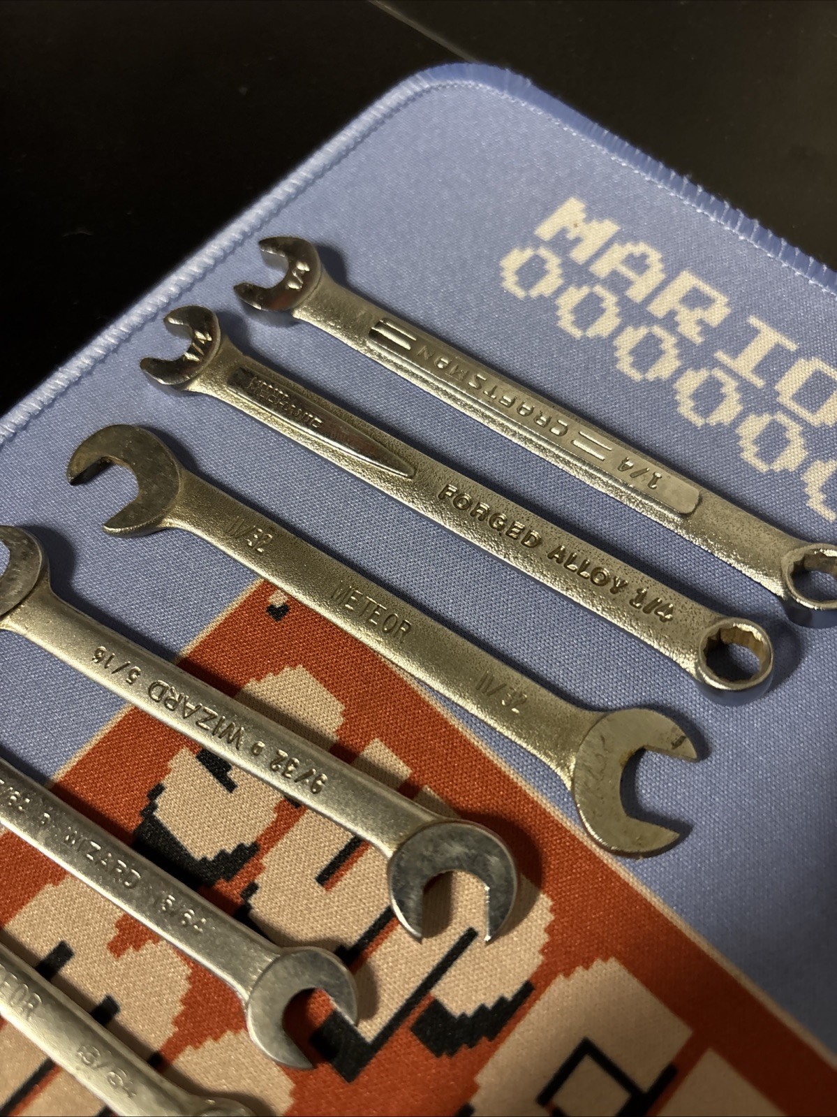 Craftsman SAE Midget Mini Ignition Wrenches USA 17 pcs Mixed Brands