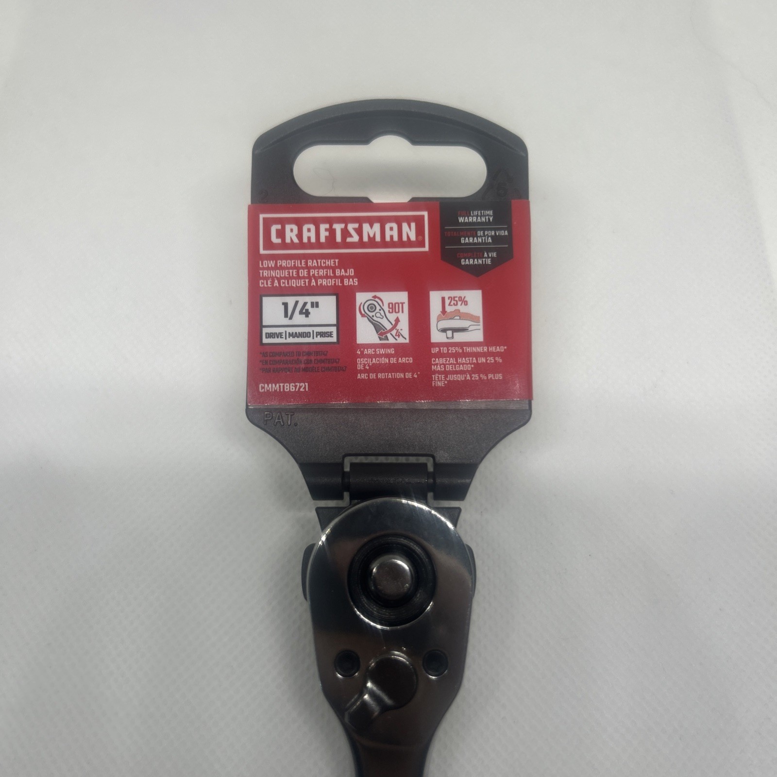 NEW CRAFTSMAN 1/4-inch Drive 90 TOOTH! CMMT86721 Ratchet Socket Wrench