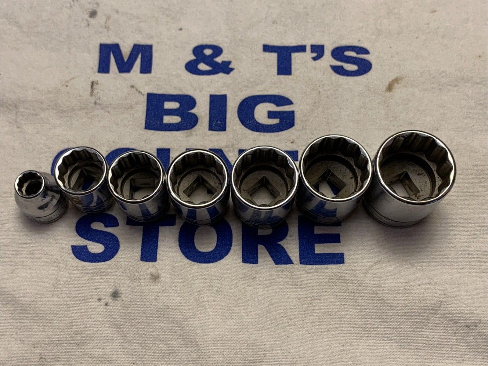 Snap-on Tools USA 3/8″ Drive 12pt 7pc 5/16″-7/8″ Chrome Socket Set F Series