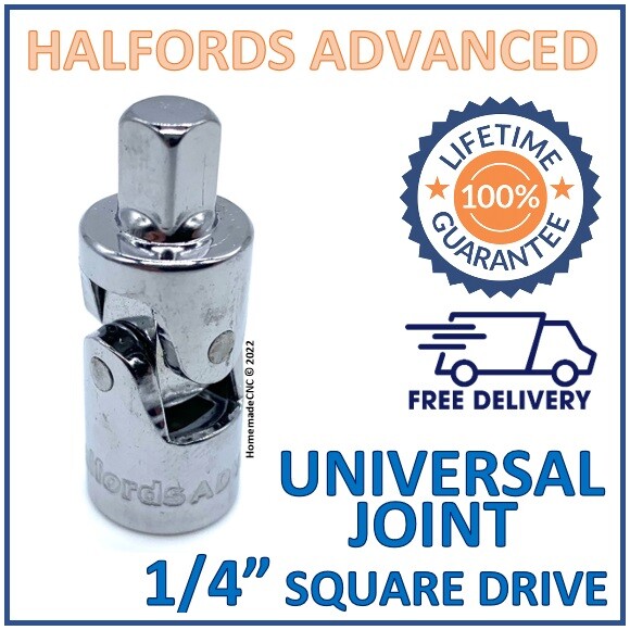 Halfords Advanced 1/4″ Square Drive Universal Joint – New – Lifetime Guarantee