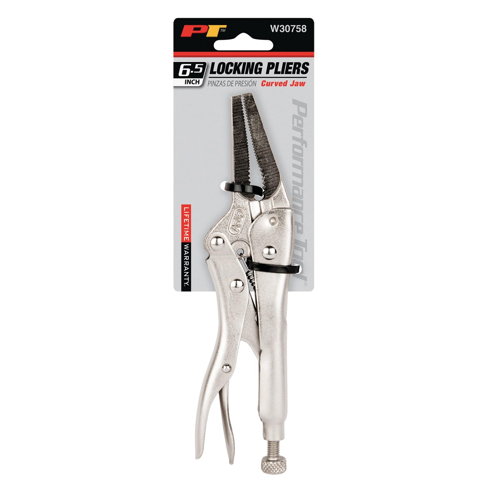 Performance Tool 6-1/2″ Locking Pliers with Chromium-Vanadium Steel Construction