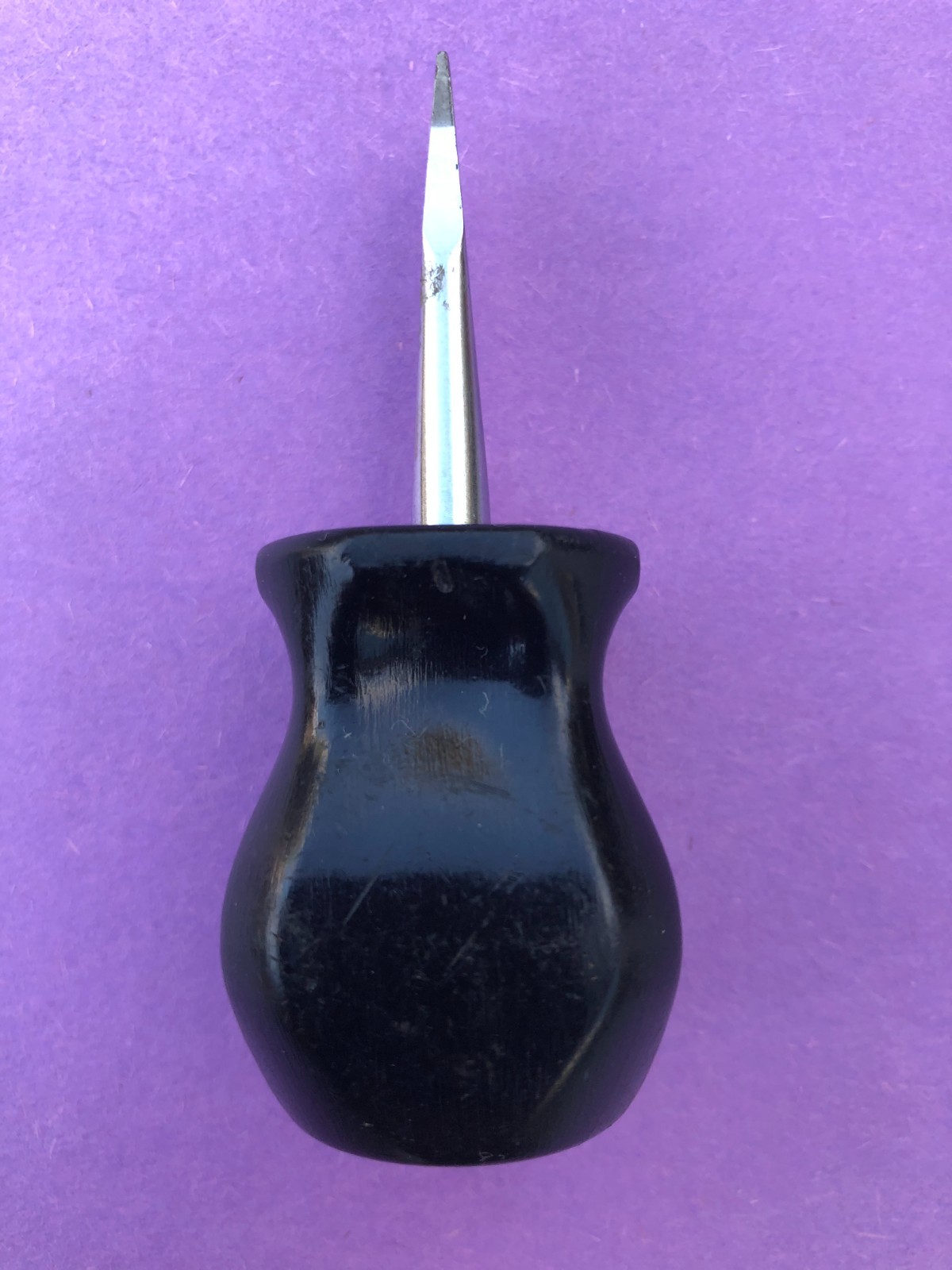 Snap-On SDD1 1/4» Flat Tip Stubby Screwdriver Hard Handle Black