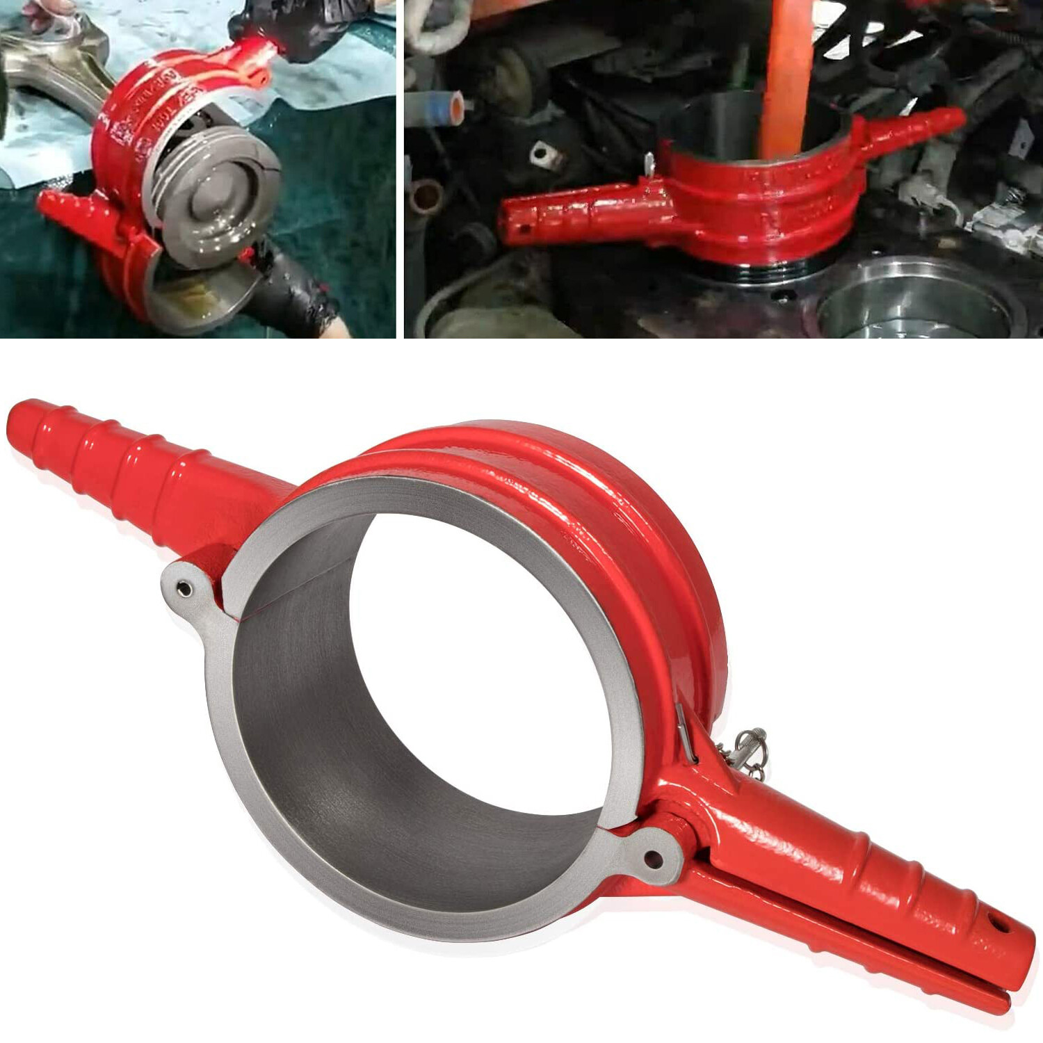 7040 Piston Ring Compressor Tool Fits CAT Cummins Diesel ISX 3400 C-15 5.40»