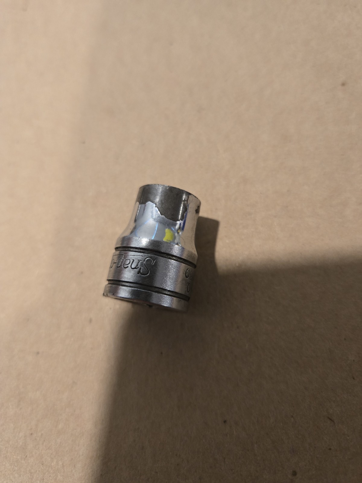 Snap On 3/8″ Drive 1/4″-7/8″ 12PT SAE Shallow Chrome Sockets With Rack USA