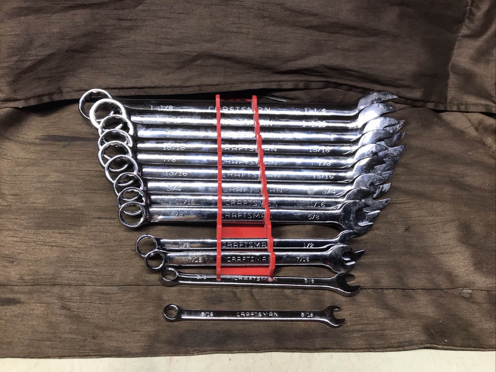 Craftsman 13Pcs. SAE Wrench Set, Size 5/16’ – 1-1/8” Missing 9/16”