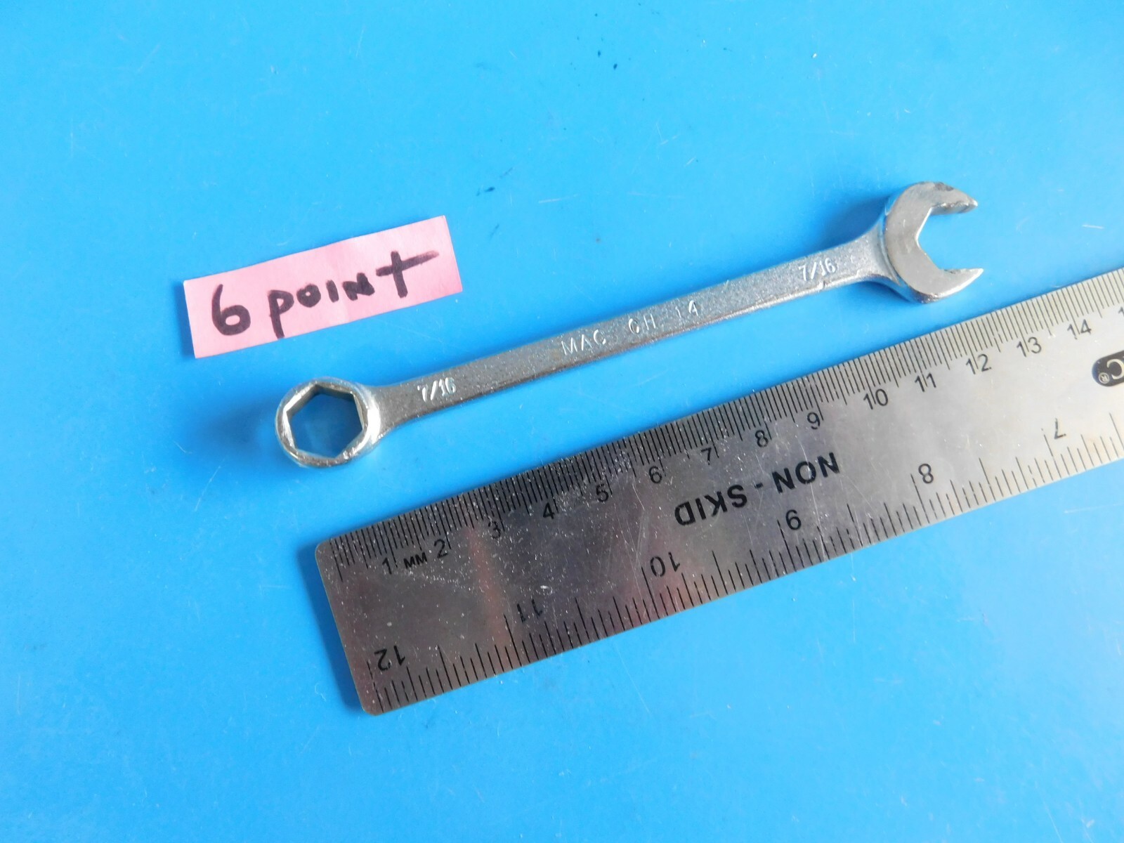 USED,MAC TOOLS » 7/16 in.» 6 POINT OFFSET COMBO WRENCH , PART#CH14