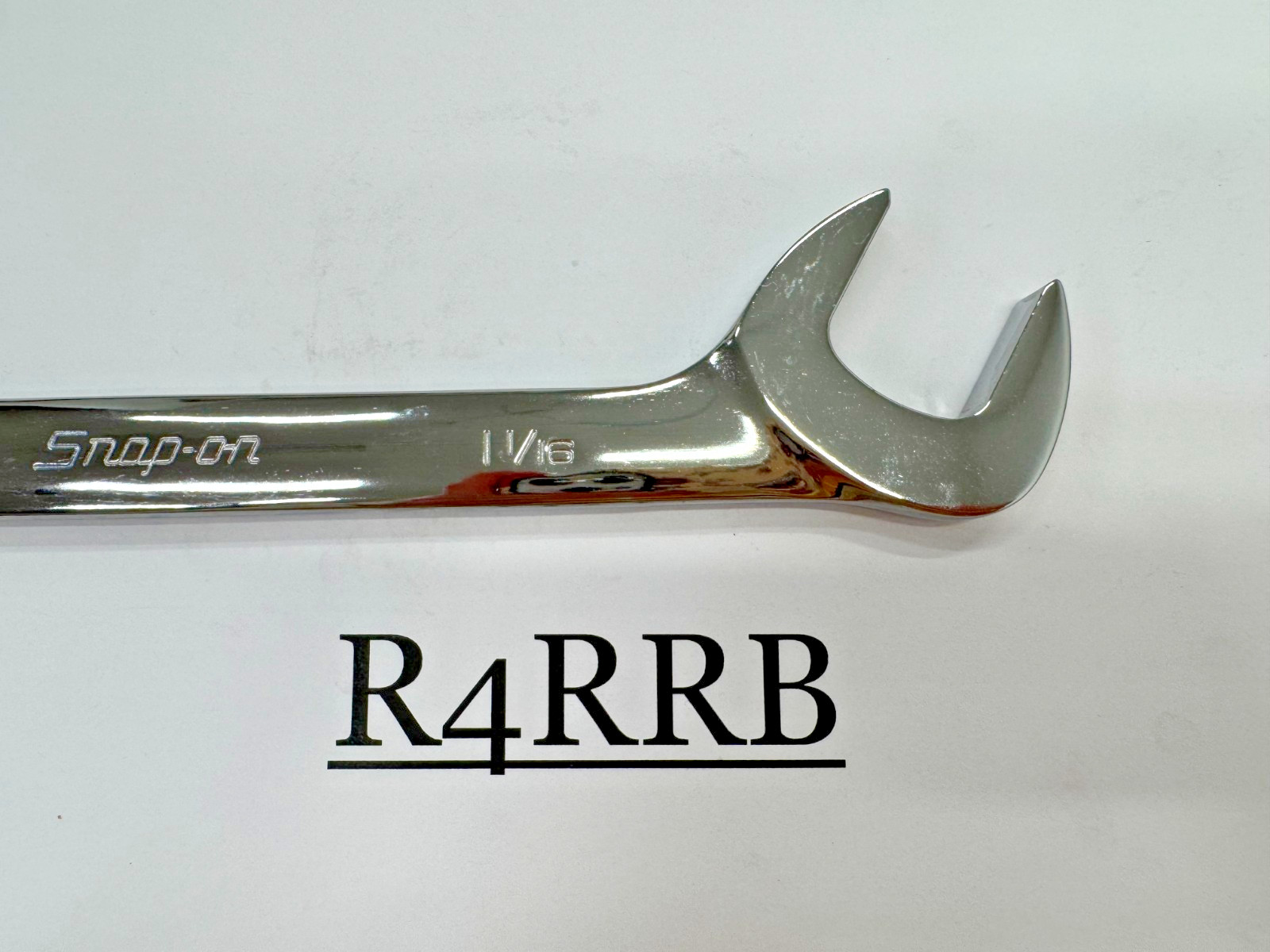 Snap-on Tools USA NEW 1-1/16″ SAE 4 Way Open-End Angle Head Chrome Wrench VS34B