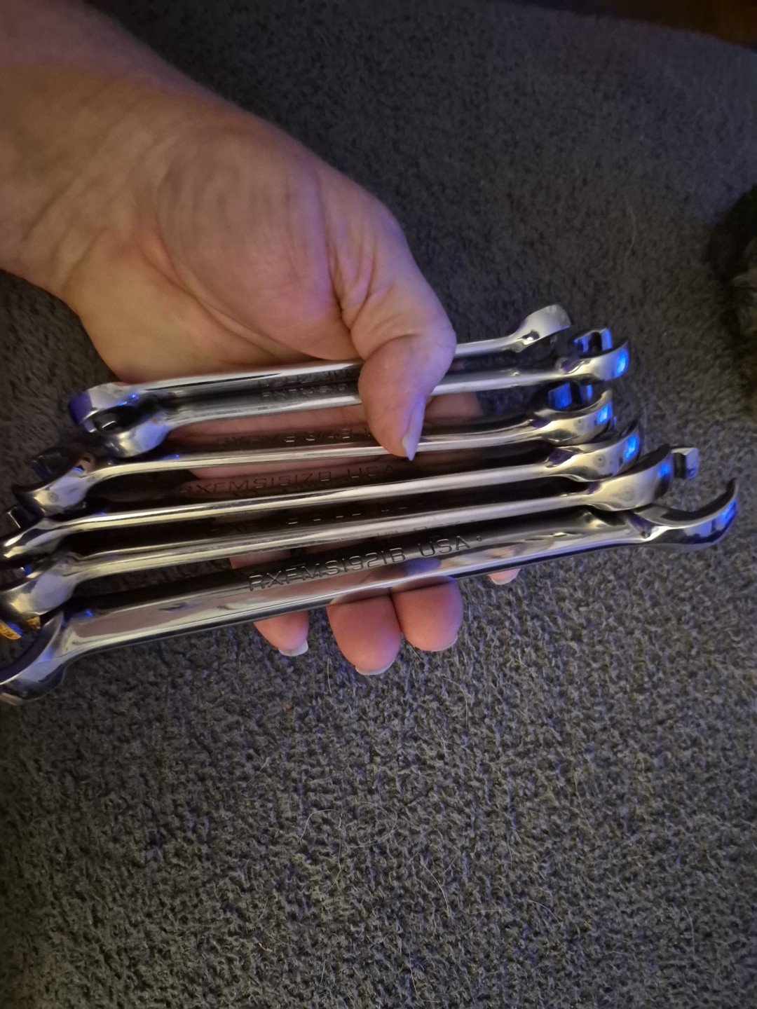 Snap-on 6pc Flare Nut Line Wrench Set Metric 9-21mm RXFMSB