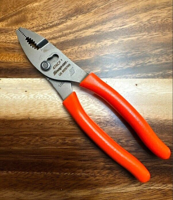 *NEW & UNUSED* Snap On 47ACF ORANGE – Combo Slip Joint Pliers FREE SHIP