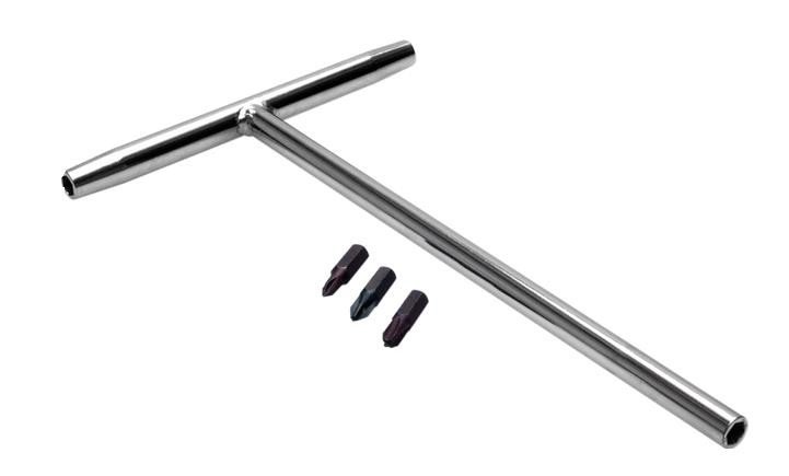 Motion Pro 08-0557 T-Handle Bit Driver with No. 1, 2 & 3 JIS Cross-Head Bits
