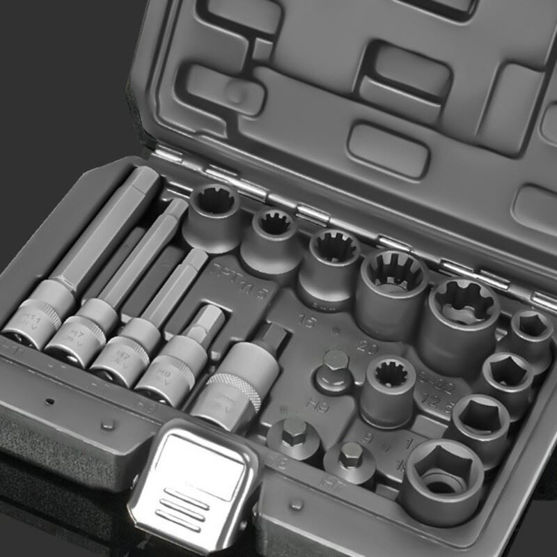 Set of 18 High Strength Alloy Steel Brake Caliper and Sub Pumps Screw Tool set