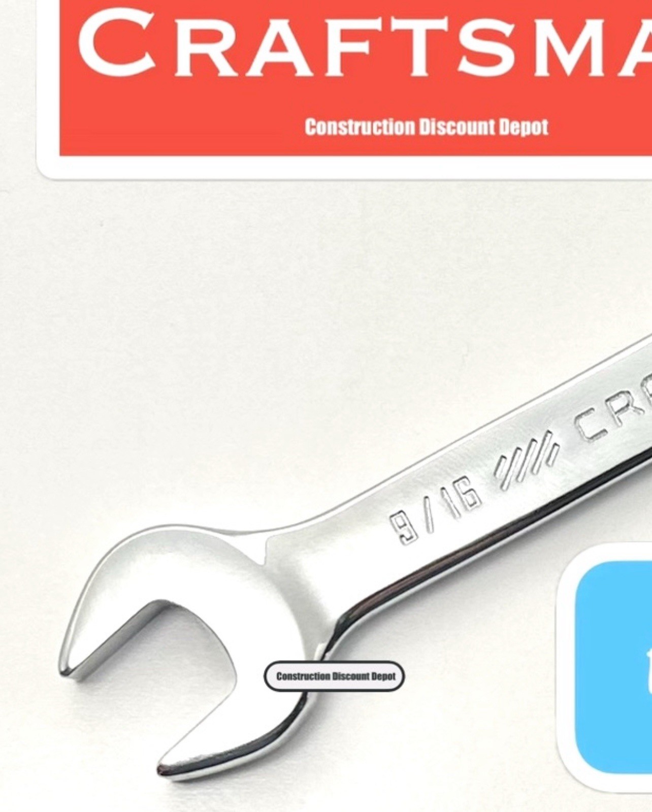 Craftsman 90T CMMT87237 9/16″ In SAE Combination Ratcheting Wrench 12 Point