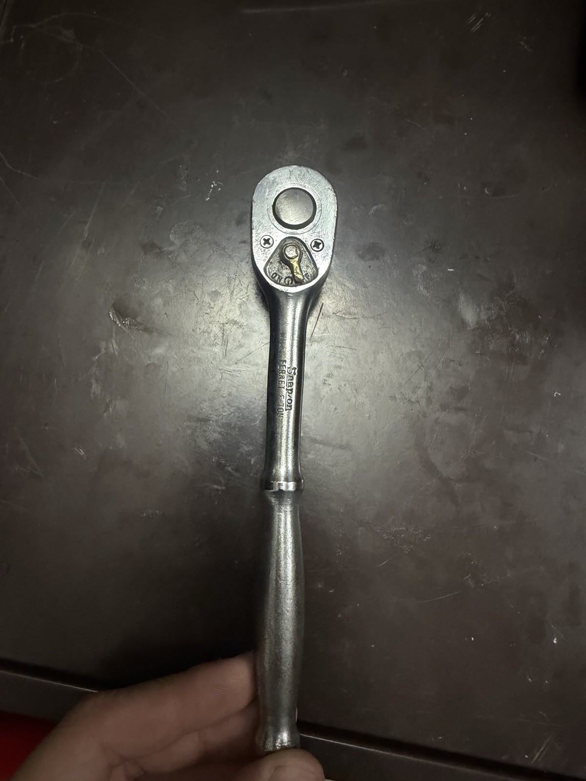 Vintage Snap On Ferret F-70N 3/8 Inch Ratchet Made In USA Good Condition Tool