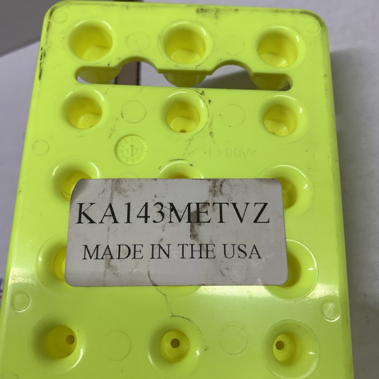 Snap On ka143metvz 1/4″ post socket tray hi viz yellow NEW