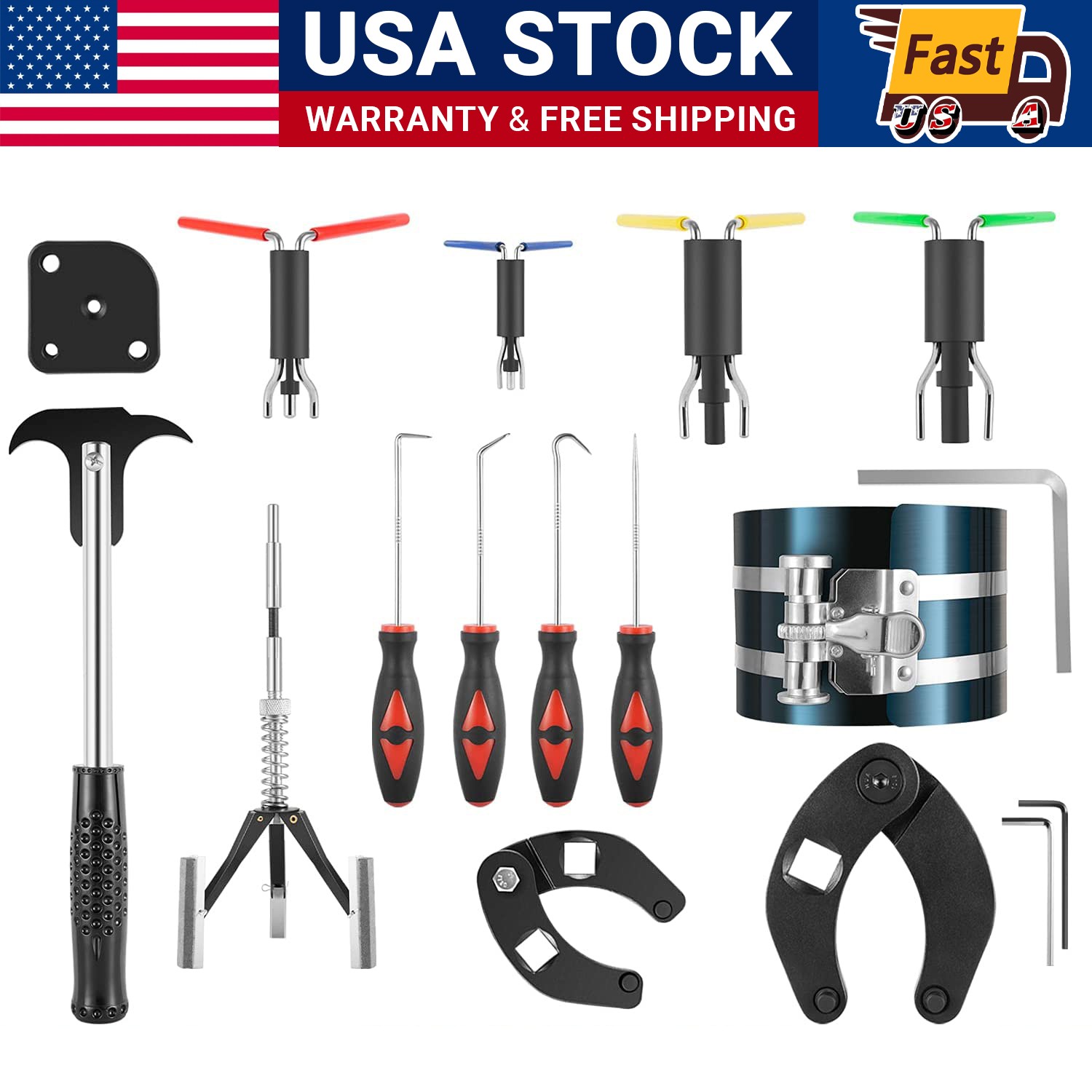 Hydraulic Cylinder Repair Tools Rod Gland Wrench Seal Installer for Skid Steers.