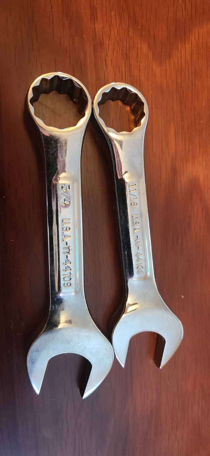 Craftsman VV USA Stubby Vintage 7 Piece SAE Combination Wrench Set Standard 12pt