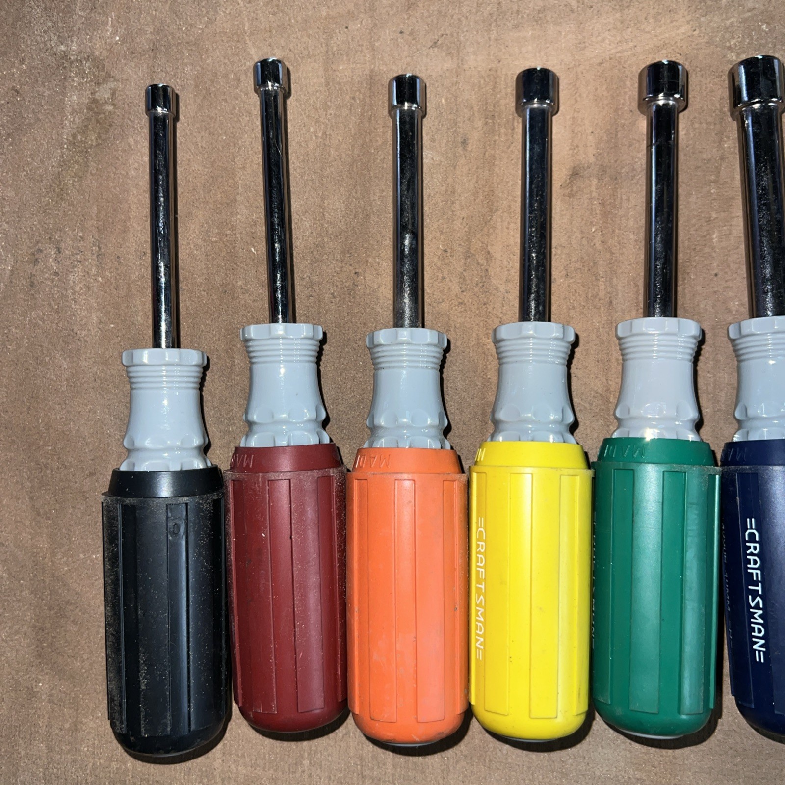 Vintage Craftsman 7pc Metric Driver Set Cushion Grip USA