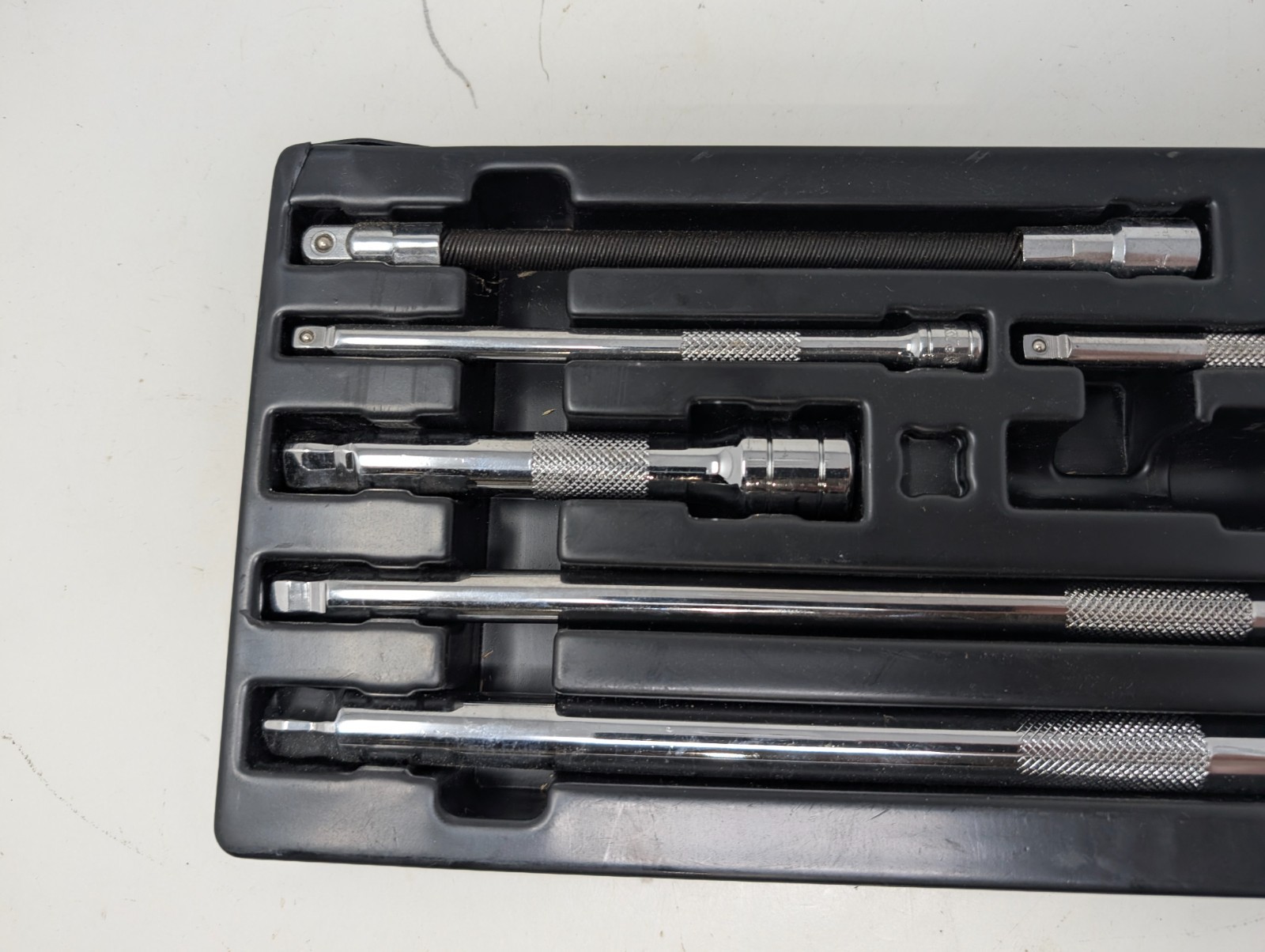 Husky Socket Extension Adapter Universal Joint Set 17 Pc 1/4 3/8 1/2 Drive (96)