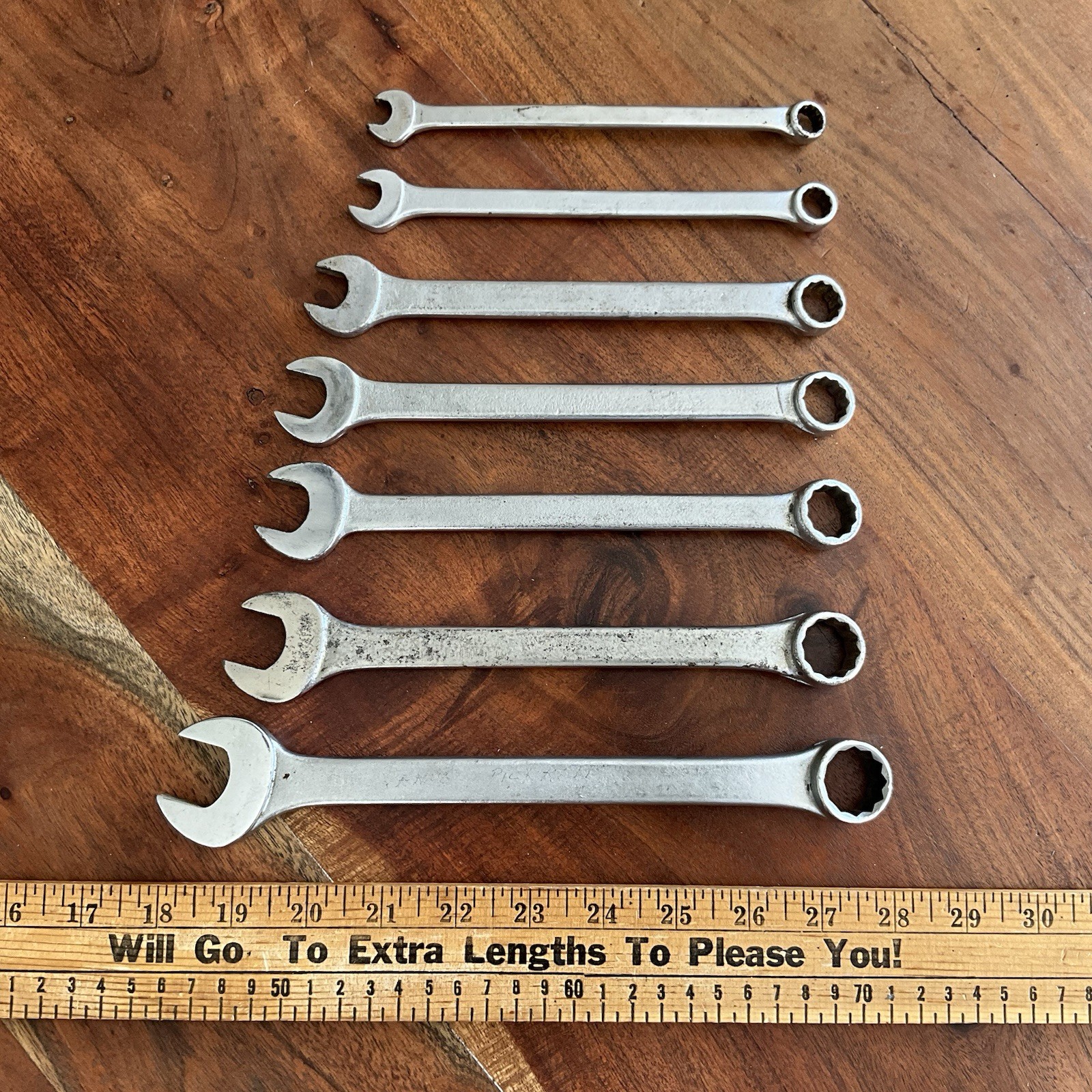 Vintage Thorsen Combination Wrench Set 3/8″ to 13/16″ USA 12 Point Qty-7