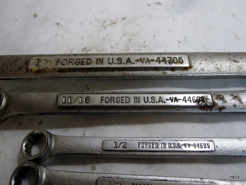 Craftsman set of 7 wrenchs see description