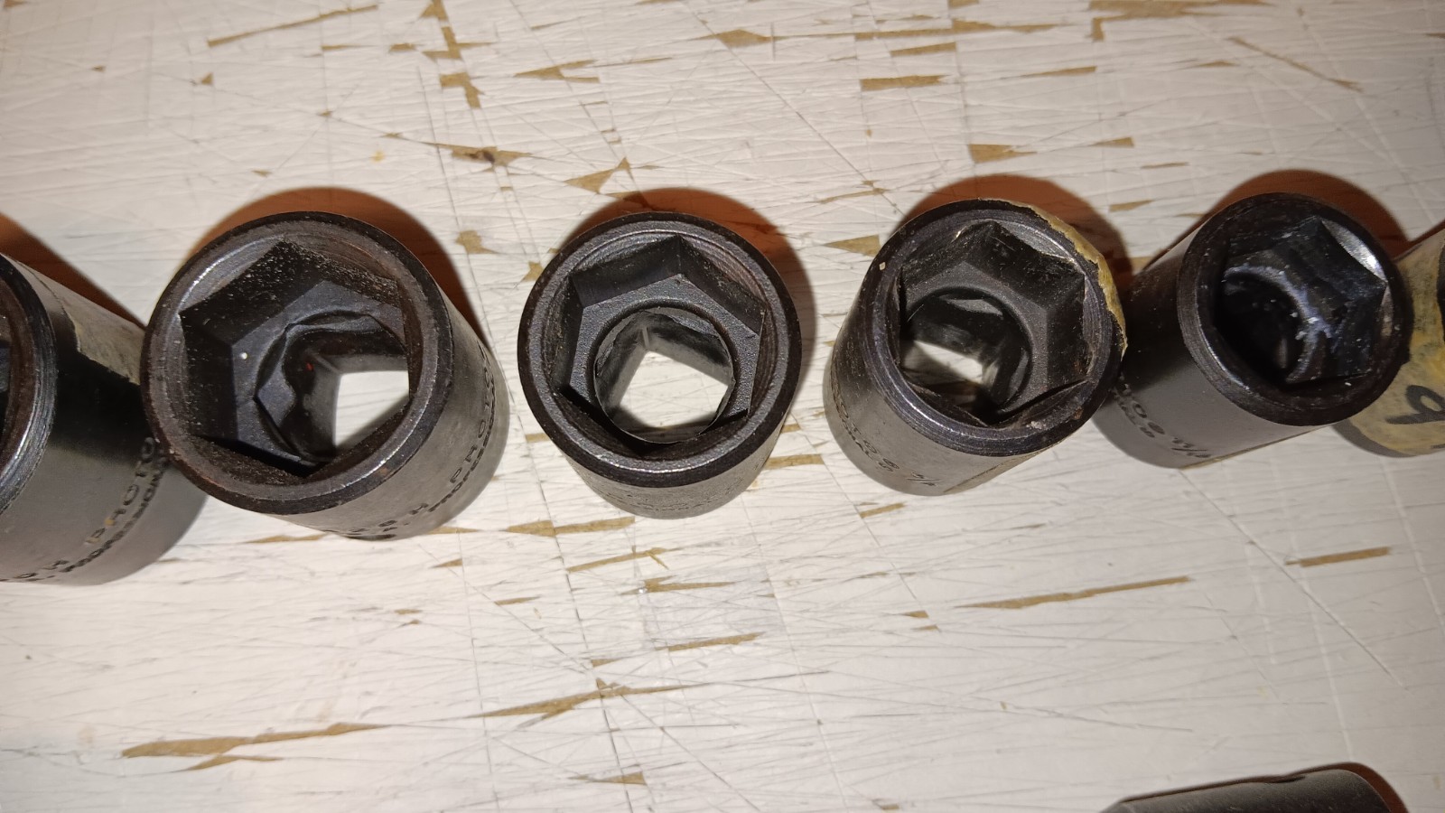 PROTO 1/2″‑Drive IMPACT SOCKET LOT – 9/16″ to 1‑1/16″ – TorquePlus™ – USA – 11pc