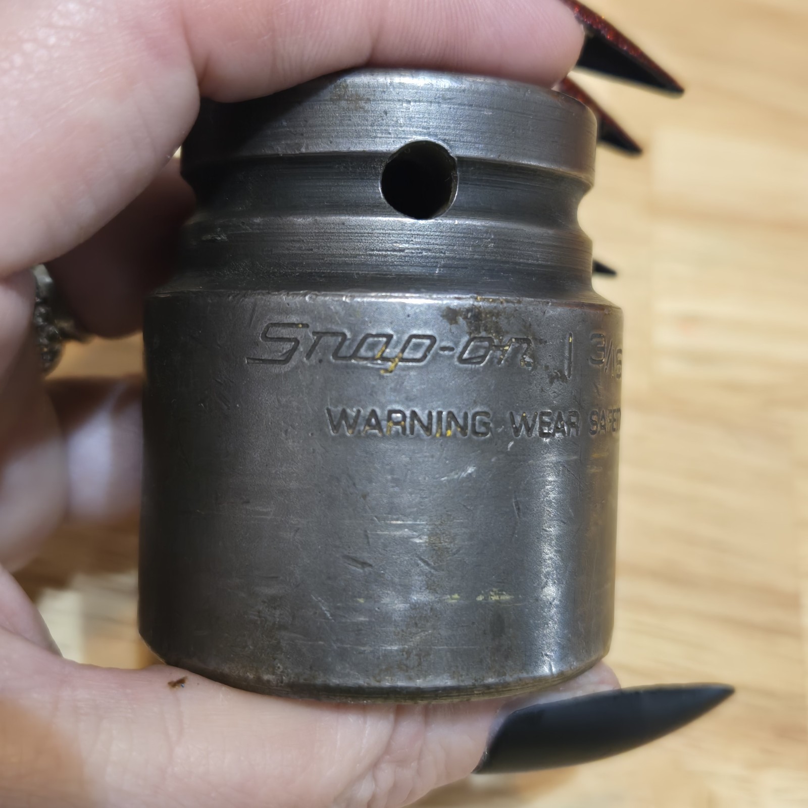Snap On IM-382 3/4 Inch Drive 1-3/16 30mm 6 Point Impact Socket Used Tools