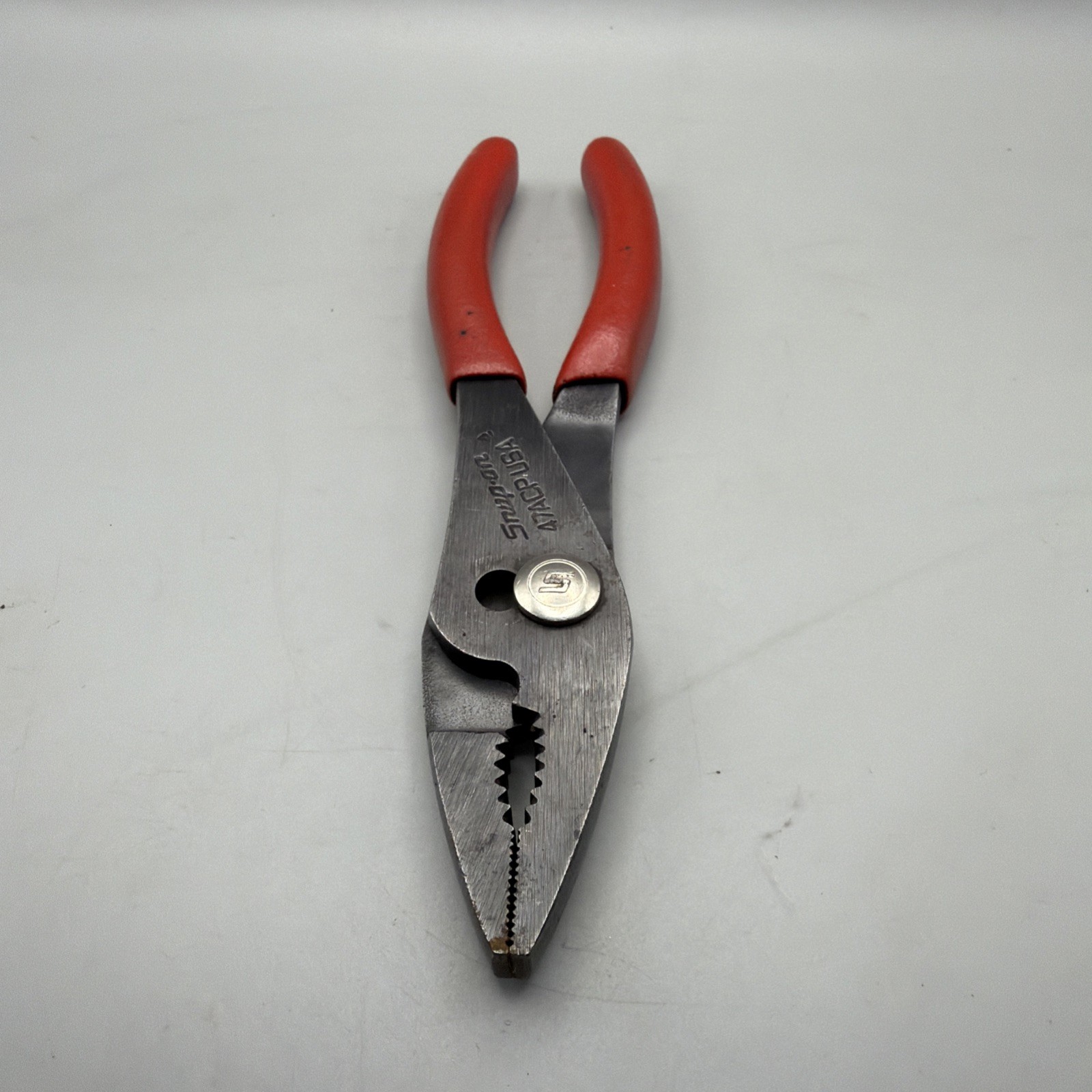 Snap on 47ACP 7.5″ Slip Joint Red Handle Pliers USA