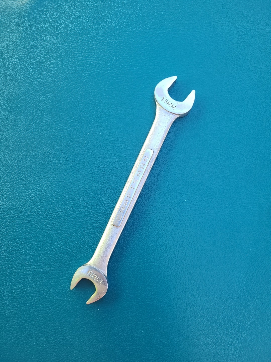 Craftsman 13mm x 15mm Open End Wrench Metric Double Open-End. -V-44507 USA Made.