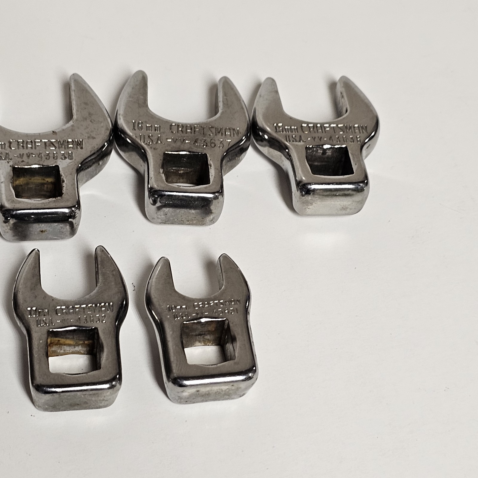 Craftsman Crowfoot Wrench Set 9 Pieces VV-43631, VV-43632, VV-43639, & More
