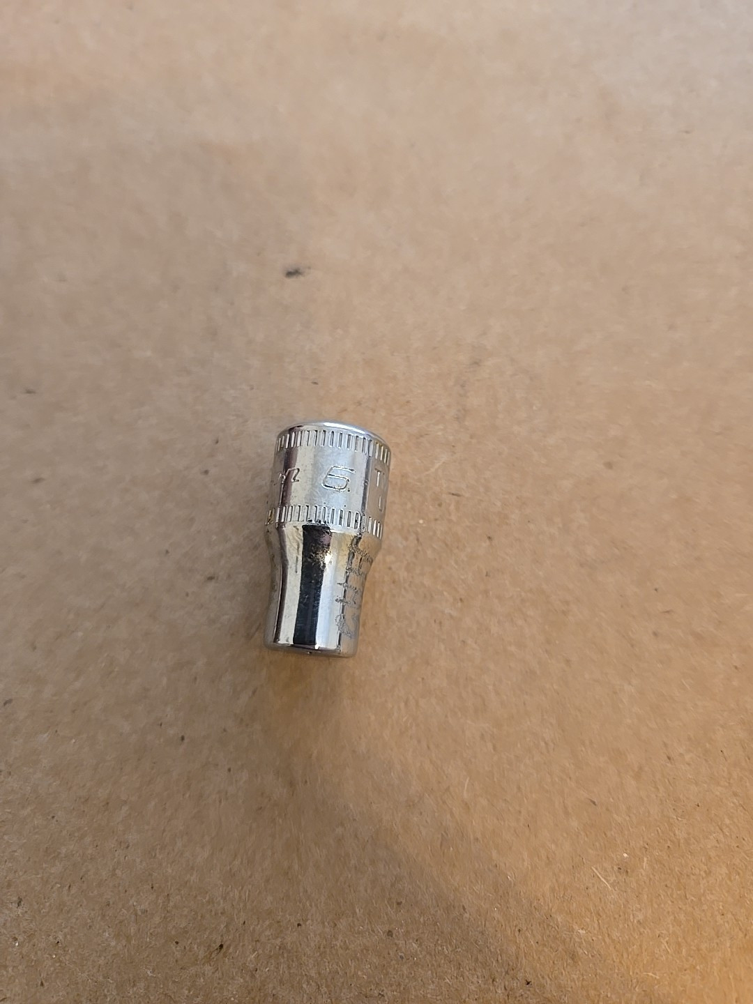 Snap On 1/4″ Drive 6MM 6PT Metric Shallow Chrome Socket TMM6