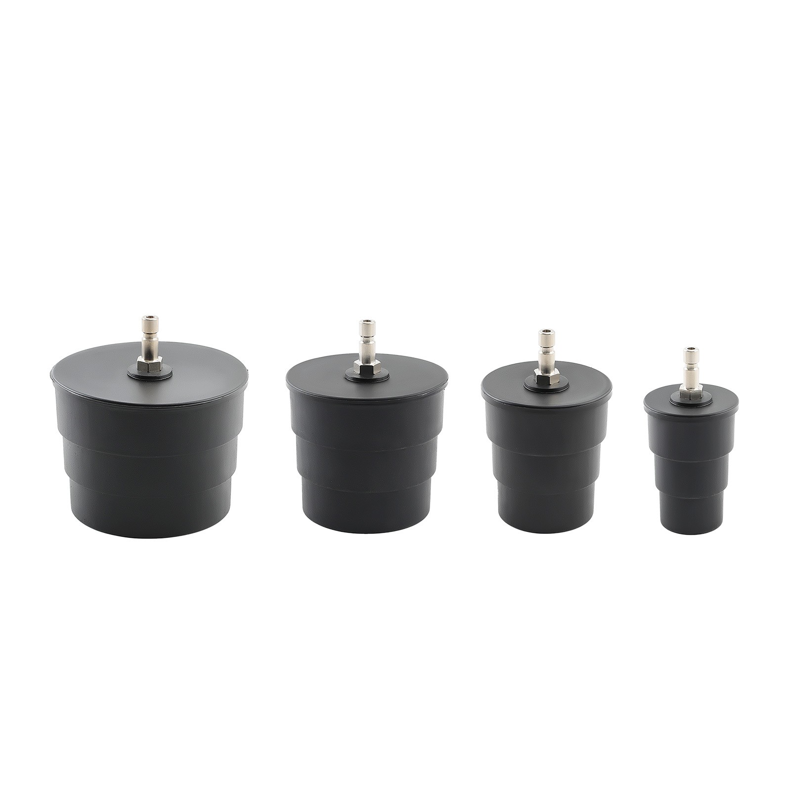 Turbo System Leakage Tester Set 4 pairs of 35 40 45 mm stepped adapters