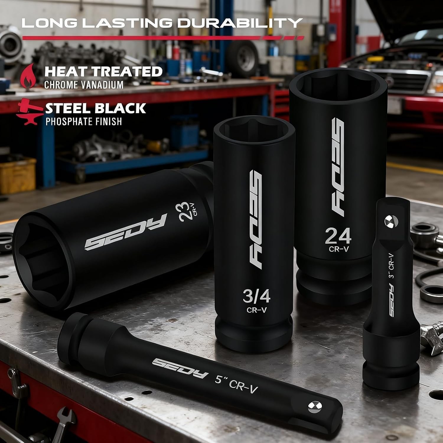 Ultimate Pro 29-Piece 1/2» Drive Impact Socket Set – SAE & Metric Durability