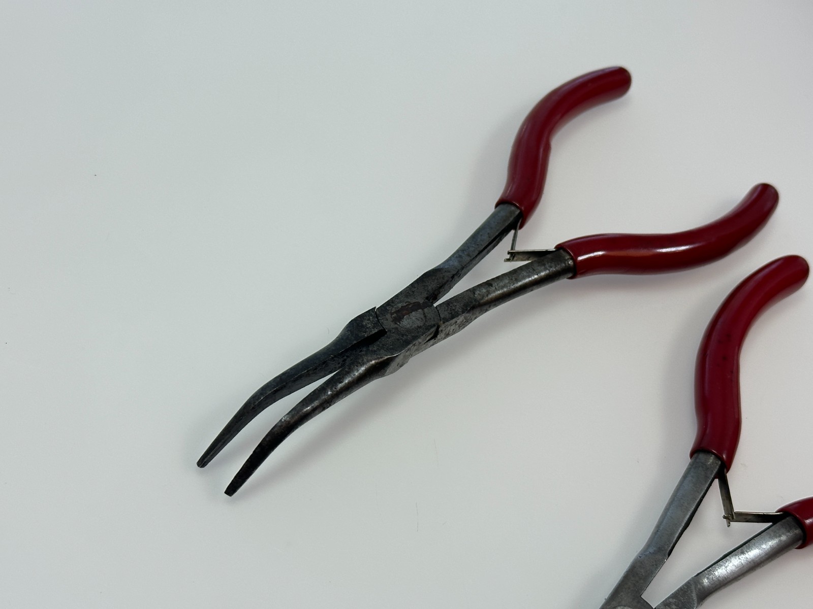 MAC Tools 4pc 6” Mini Precision Long Reach Pliers Cutters Set, Red Grip