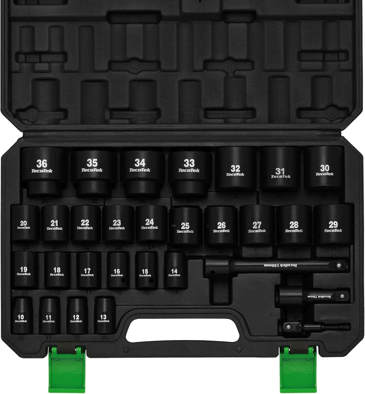 30 Pieces 1/2-Inch Drive Shallow Metric 1/2 Dr. 30pcs Impact Socket