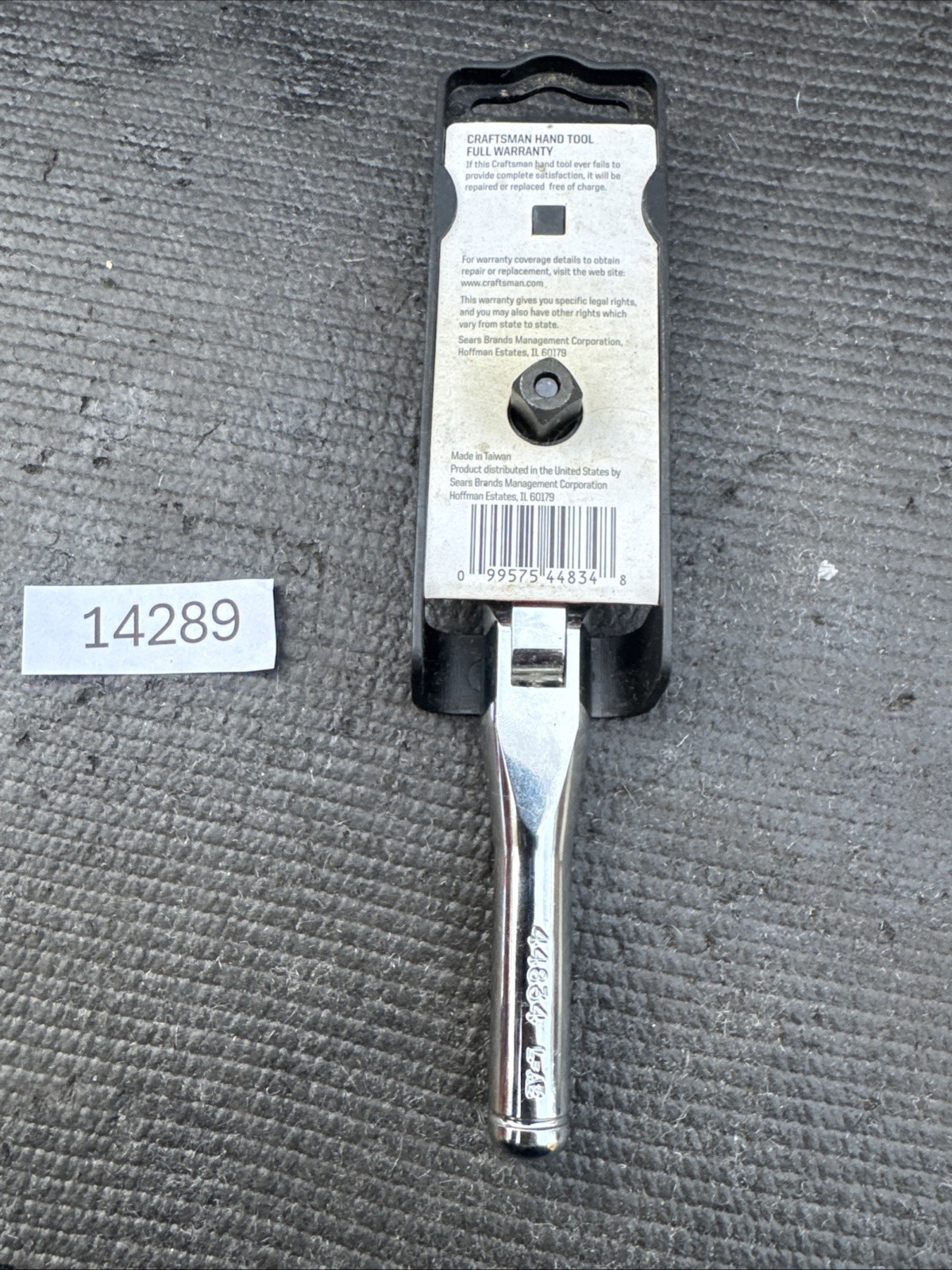 Sears Craftsman Nos 3/8” Drive Stubby Flex Head Ratchet 44834 Full Polish Import