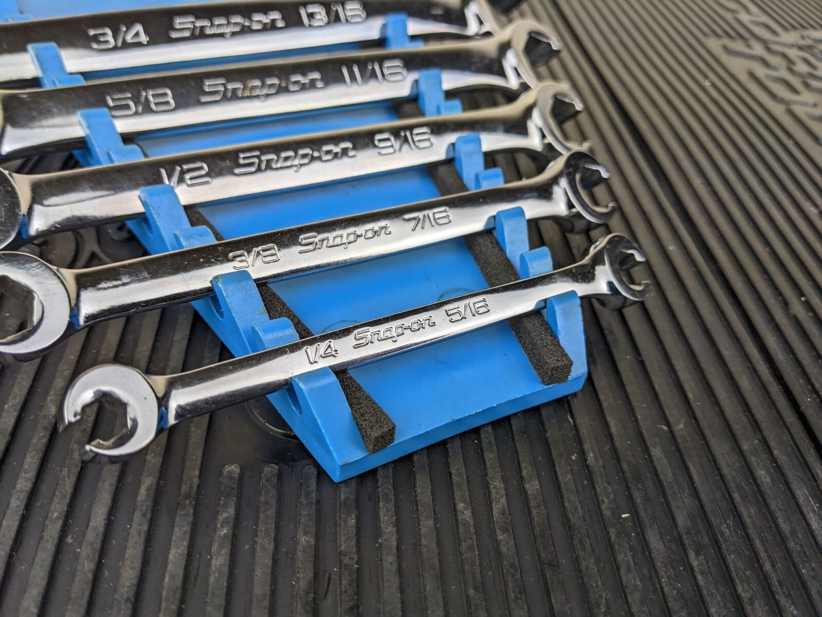 #be246 SNAP ON RXFS605B SAE 6 PT DOUBLE FLARE NUT WRENCH SET 1/4″- 13/16″
