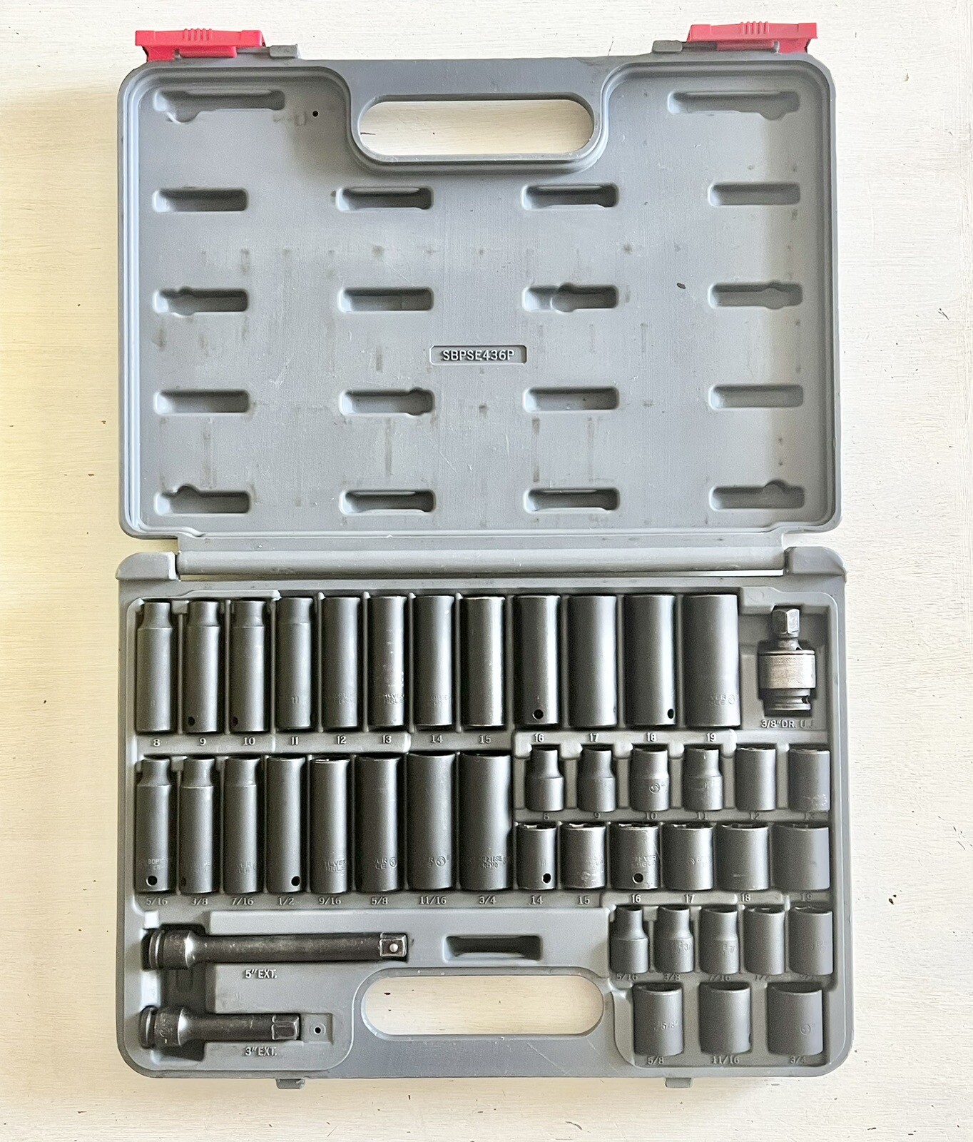 Matco Silver Eagle SBPSE436P 43 Piece Impact Socket Set *Excellent Condition!