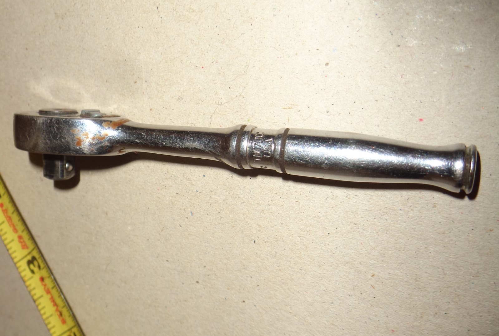 VINTAGE WORKING SNAP ON 1/4″ DRIVE RATCHET # TM-70C
