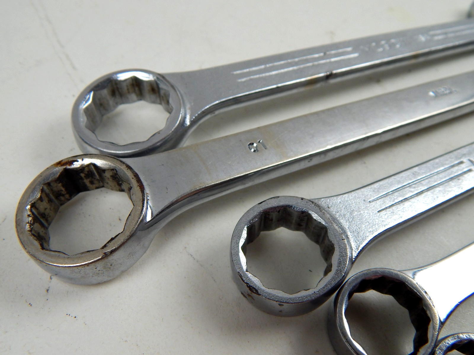Mac Tools MCW 6pc 12pt Metric Combo Wrench Set 9mm 13mm 15mm 17mm 18mm 19mm USA