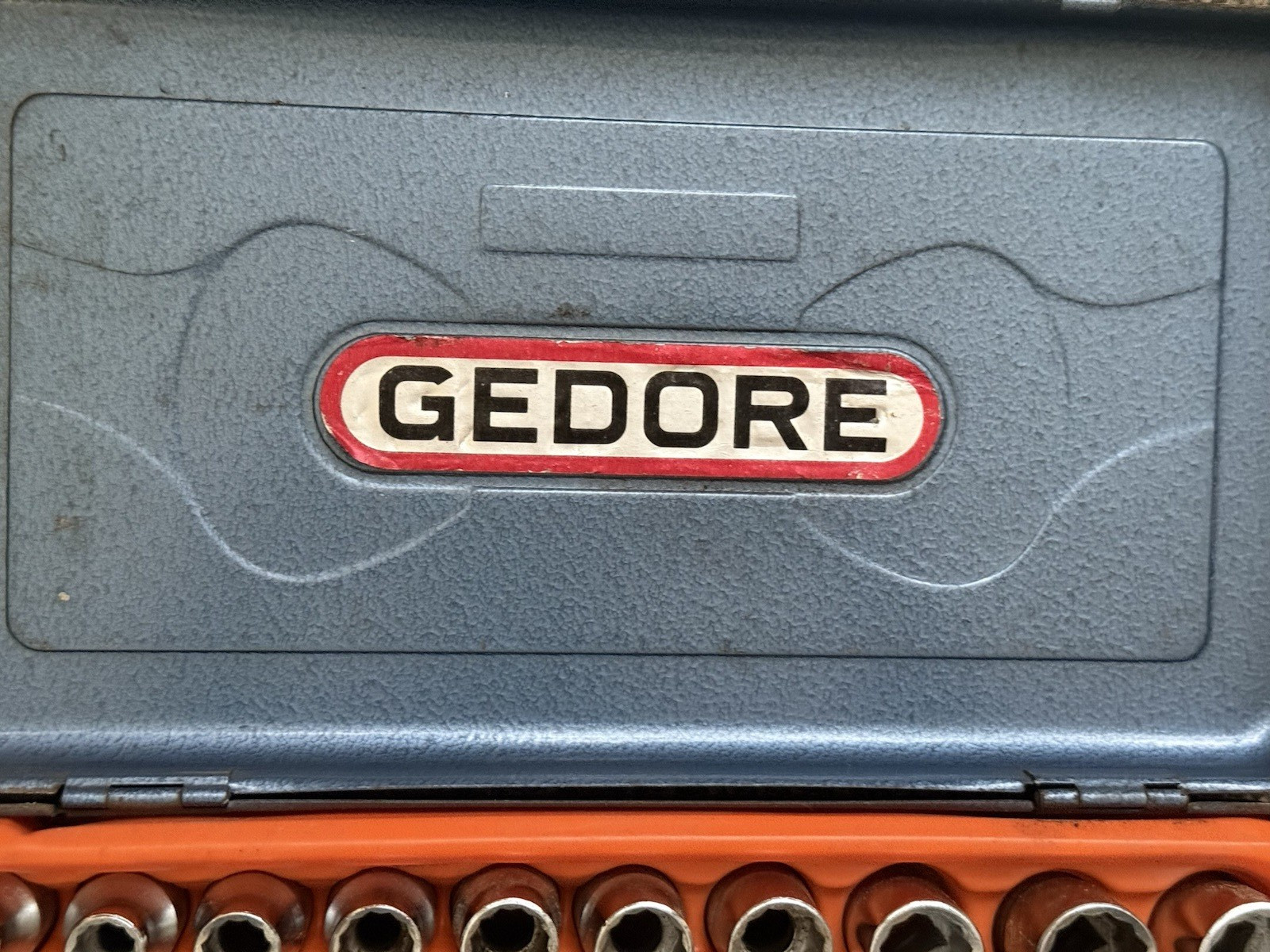 Genuine Vintage Gedore AF Socket Set 1/2″ Drive in Metal Case Complete Set