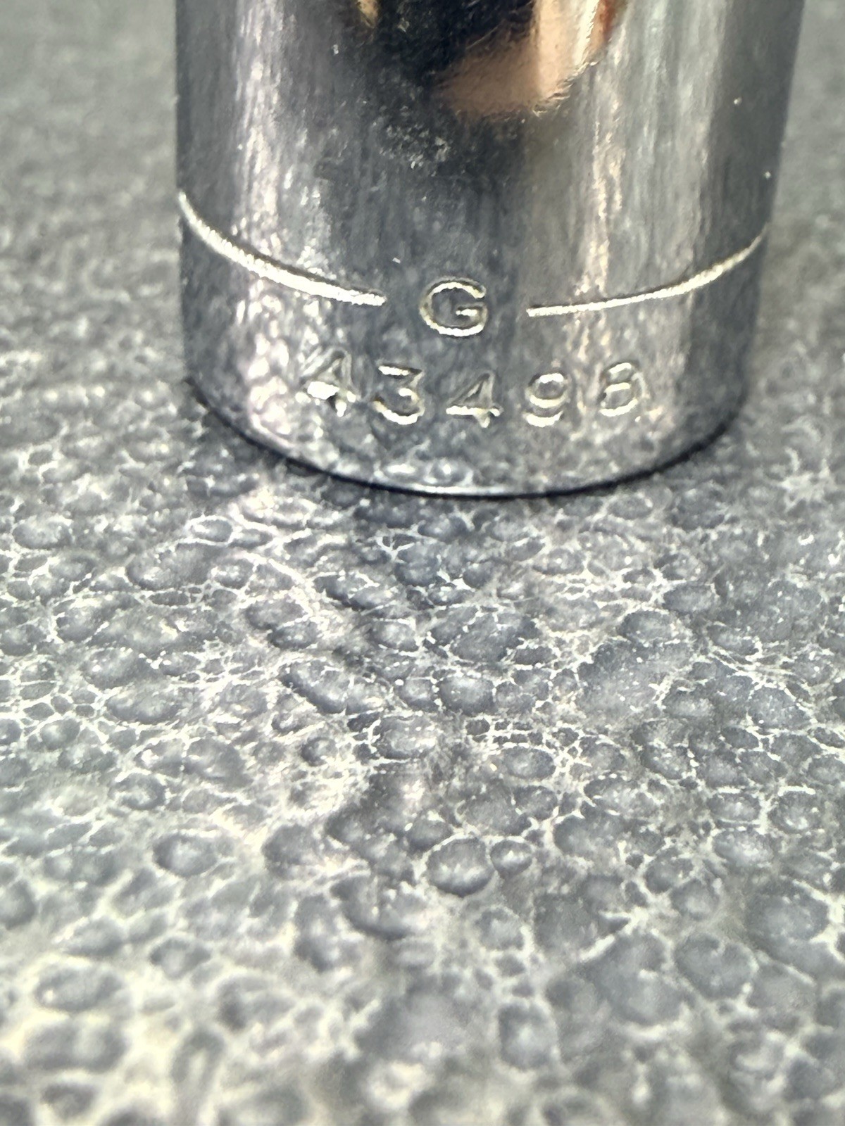 Vtg 7/16″ Craftsman G-Series Part 43498 1/4″ Drive 6-Point Socket USA Made