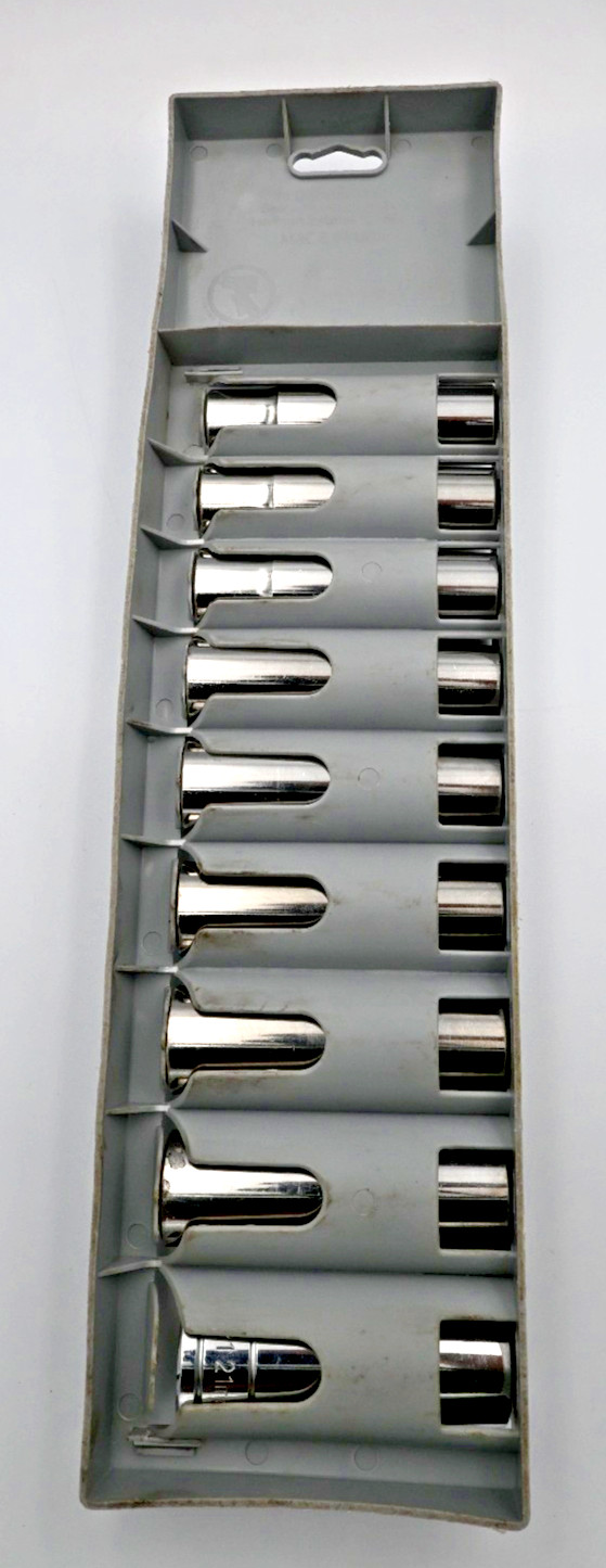 8 – Pc Craftsman And 1 – Pc 21 mm Pro-Grade 1/2 in Drive Metric Deep Sockets