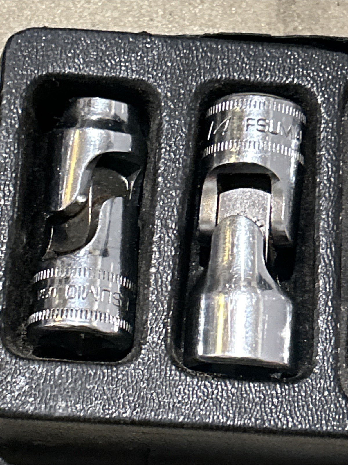 🇺🇸 Snap On Tools Swivel 3/8″ DR Universal Socket Set Lot Metric Wobble 6PT