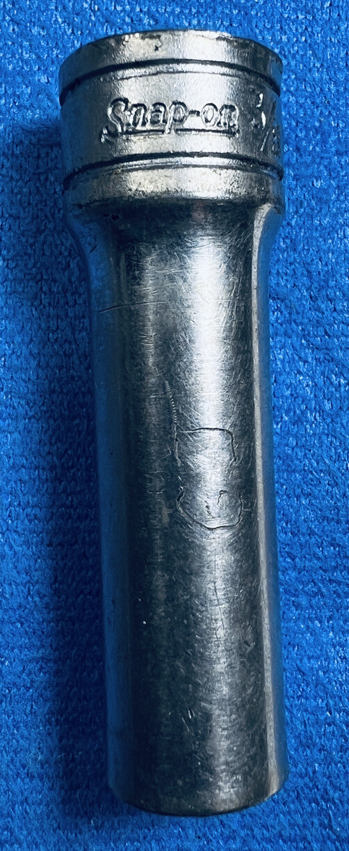 Vintage Snap-on SFS121 3/8 Deep Well Socket 3/8” Drive Made In USA PAT 3273430