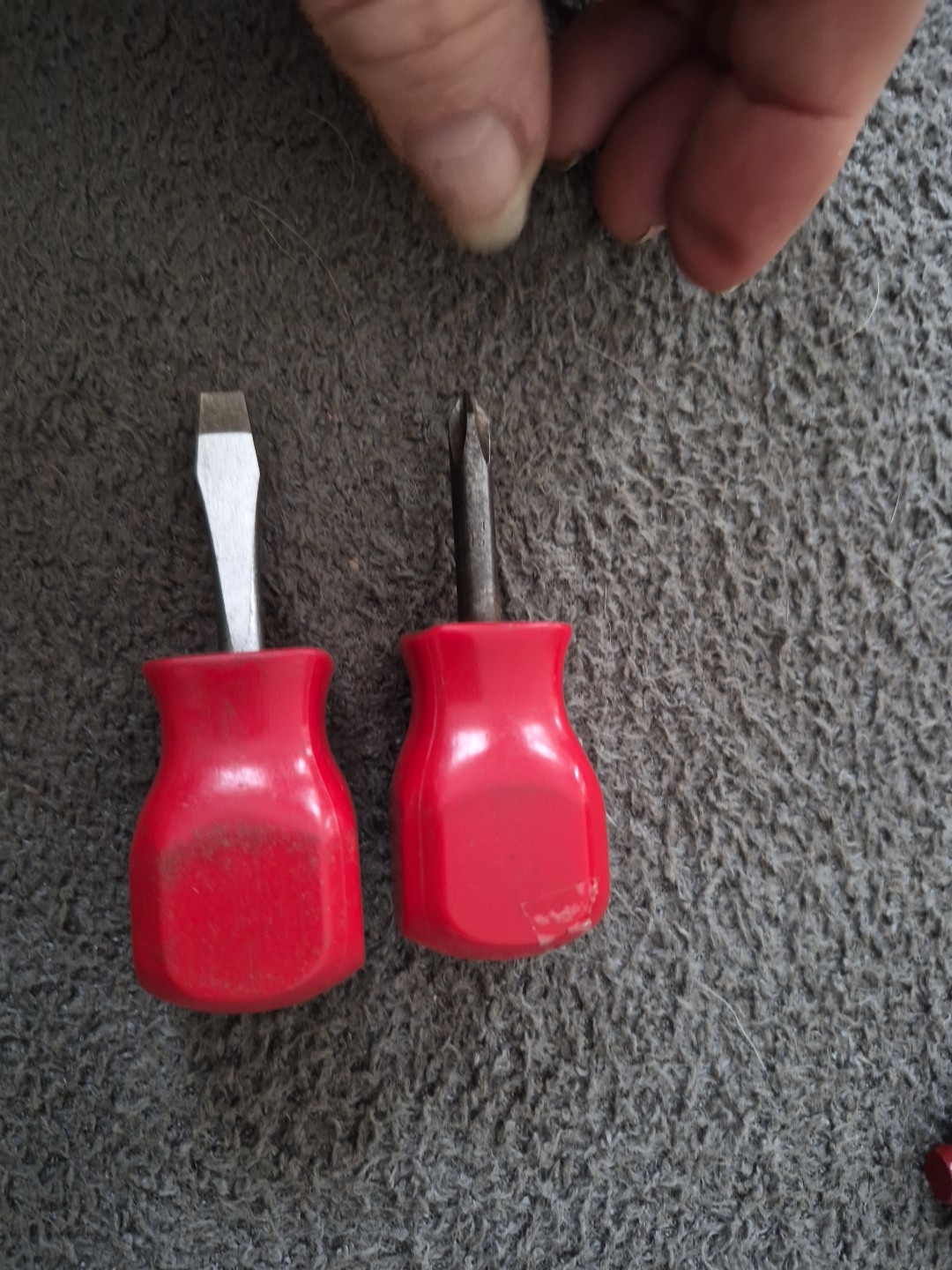MAC Standard Flat Tip Phillips Cross Hard Handle Stubby Screwdriver Set