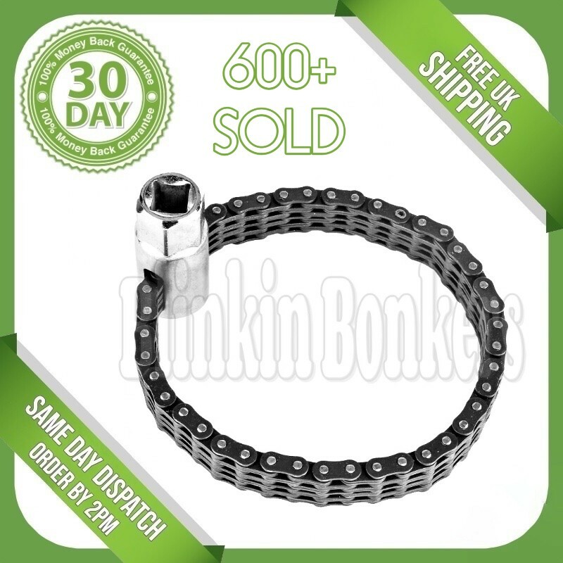 OIL FILTER CHAIN WRENCH 1/2″ DRIVE MECHANICS REMOVER REMOVAL TOOL 21MM SOCKET