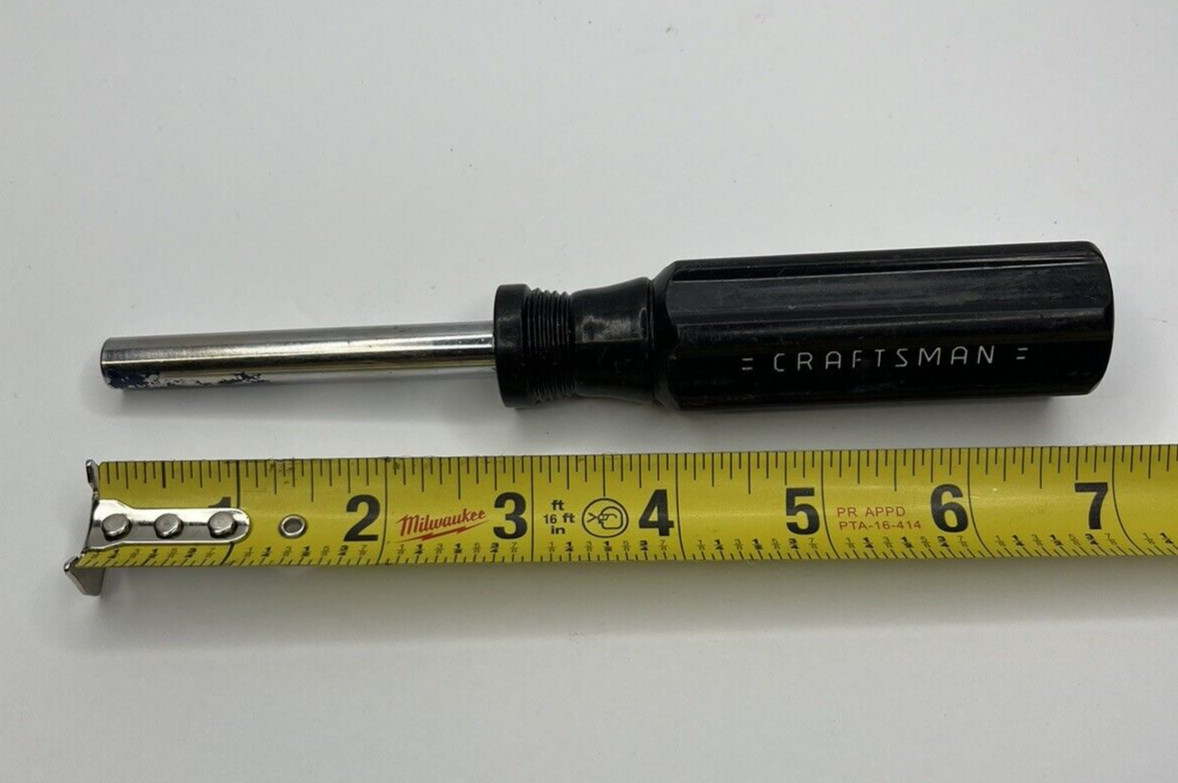 Vintage Craftsman 1/4″ Black Hex Magnetic Bit Holder Spinner Handle P# 43373