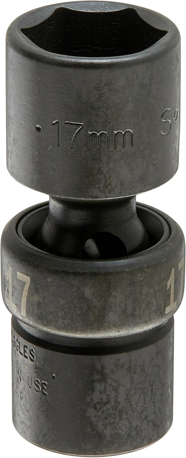 SK Tools USA 3/8″ Drive, 17MM, 6 Point, Standard Swivel Impact Socket | 33367