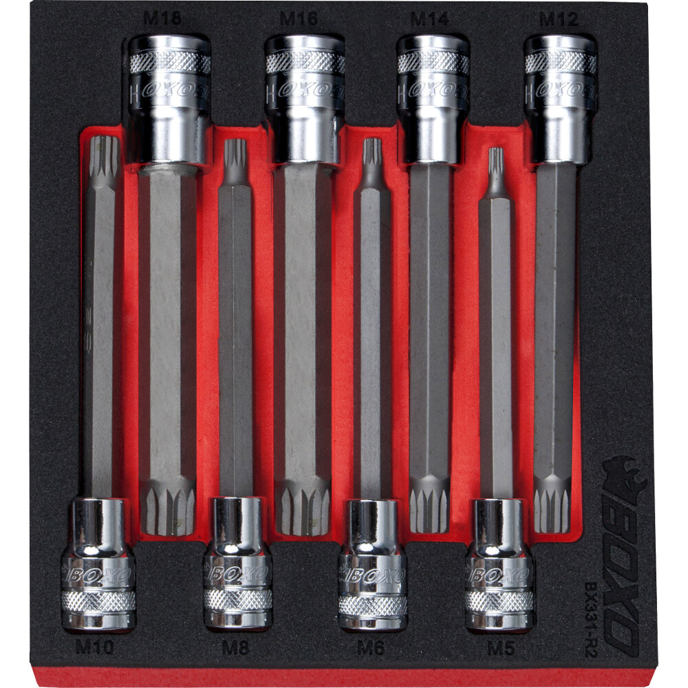 1/2″ Drive Long Spline Bit Socket M14 150mm Overall Height BOXO SB42-M14150